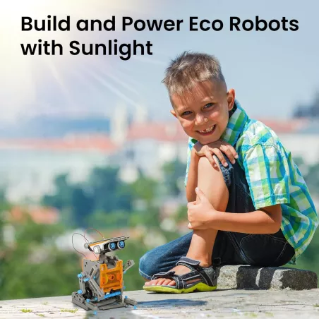 Robot Solaire STEM 12-en-1 Sillbird - Jouet Éducatif 8-13 ans