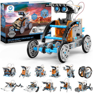 Robot Solaire STEM 12-en-1 Sillbird - Jouet Éducatif 8-13 ans