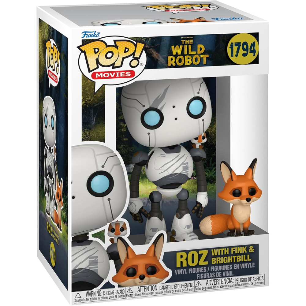 Funko Pop Roz with Brightbill & Fink - Wild Robot Collectable Toy