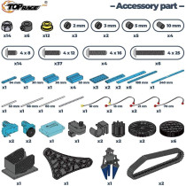 Top Race 15 Channels 2.4G RC Robot Arm Kit | DIY 151-Pcs STEM Toy