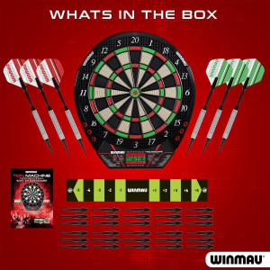 Winmau Ton Machine Electronic Soft Tip Dart Board with 90+ Games & Digital Scoreboard