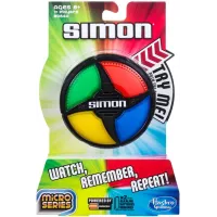 Simon Micro de Hasbro : Le Jeu Électronique Classique, Format de Poche ! Idéal pour les Fêtes et les Voyages