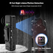 1080P FHD Mini Body Camera with Audio - 128GB Wearable Police Cam