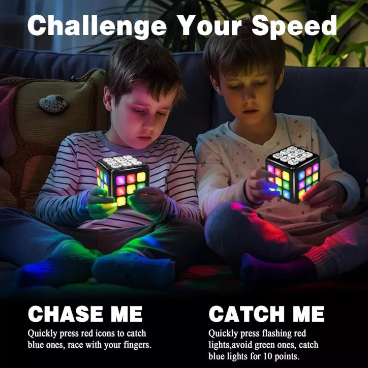 Brain Boost Cube Game: Handheld Memory & Logic Puzzle for Kids, Teens & Adults!