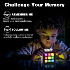 Cube Mémoire STEM: Jeu Éducatif pour Enfants - Développez Intelligence et Concentration!