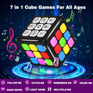 Fun Brain & Memory Game Cube for Kids 6-13 | STEM Gift for Boys & Girls