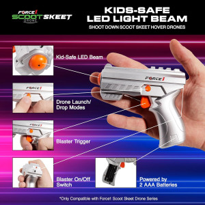 Force1 Scoot Skeet Mini Drones LED Jeu de Tir Enfants & Adultes