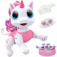 Licorne Robot Télécommandée Rose: Danse, Programmation & Gestes - Jouet Éducatif STEM