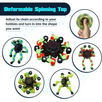 8Pcs Glow in The Dark Fidget Spinners – Deformable Sensory Toys Gifts