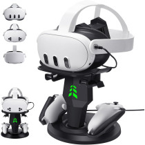 VR Headset Charging Dock for Meta Quest 3/3S & Quest 2 with USB-C