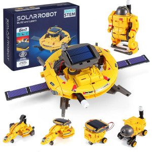Coffret STEM COBFDHA 120 pièces pour enfants 8-14 ans, robot solaire