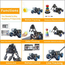 Adeept PiCar-Pro : Kit Robotique 2-en-1 pour Raspberry Pi