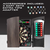 Arachnid Cricket Maxx 4.0 Electronic Dartboard Set – Black Edition