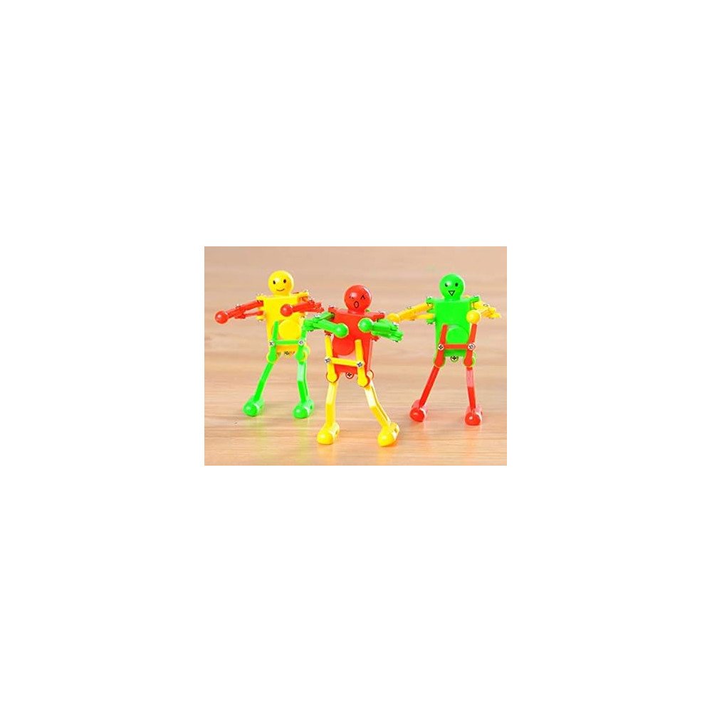 5 Pcs Funny Spring Wind-up Dancing Robot Toys for Kids Playset