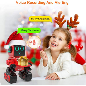 Robot Intelligent Programmable Rouge pour Enfants – Jouet RC