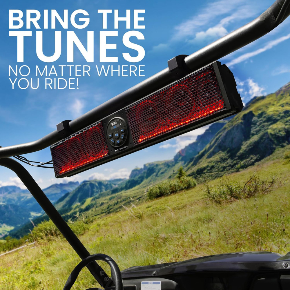 BOSS Audio BRT26RGB : Barre Son Bluetooth Étanche 26 ATV