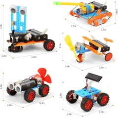 Kit Scientifique Robotique Enfant 5-12 Ans : Construis Ton Propre Robot Voiture!