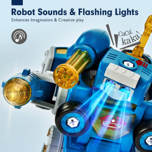 Cadeau Anniversaire Garçon 5 Ans - Jouet STEM 5 en 1 Robot