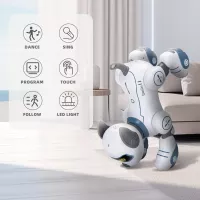 Robot Chien Télécommandé : Jouet Programmable 3-8 Ans