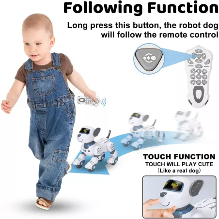 Robot Chien Télécommandé: Jouet Interactif Musical et Dansant pour Enfants