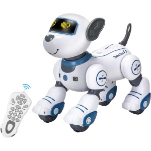 Programmable Remote Control Robot Dog Toy – Interactive Puppy for Kids 3-8