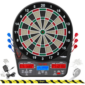 Viper 850 Cible Électronique, 50 Jeux, 6 Fléchettes, Noir