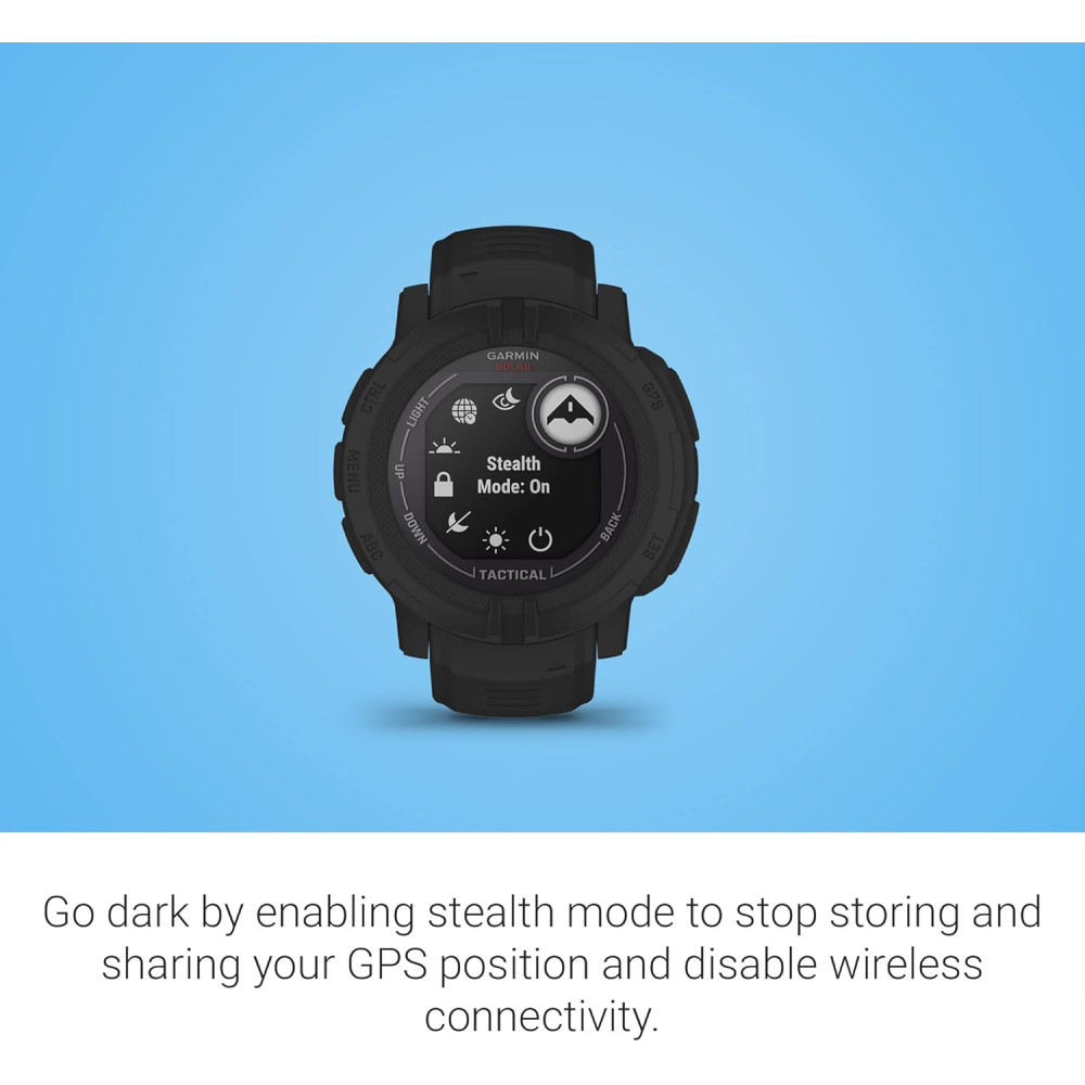 Garmin Instinct 2 Solar Tactical - Montre GPS Outdoor Noire