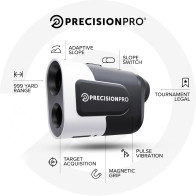 Precision Pro NX9 Golf Rangefinder – 900 Yards, Slope Switch & Flag Lock