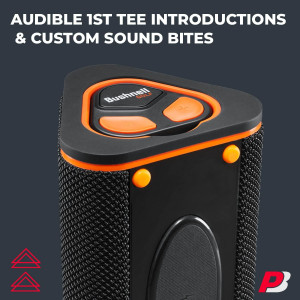 Bushnell Wingman View Golf Speaker Bundle - Bluetooth GPS & Protective Pouch