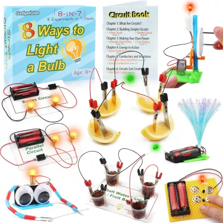 Kit dExpériences Scientifiques Électriques pour Enfants : Créez Votre Propre Circuit Lumineux !