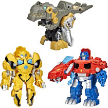 Transformers Playskool Primal Team-Up 3-Pack with Optimus, Bumblebee & Grimlock