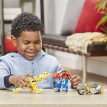 Transformers Playskool Primal Team-Up 3-Pack with Optimus, Bumblebee & Grimlock