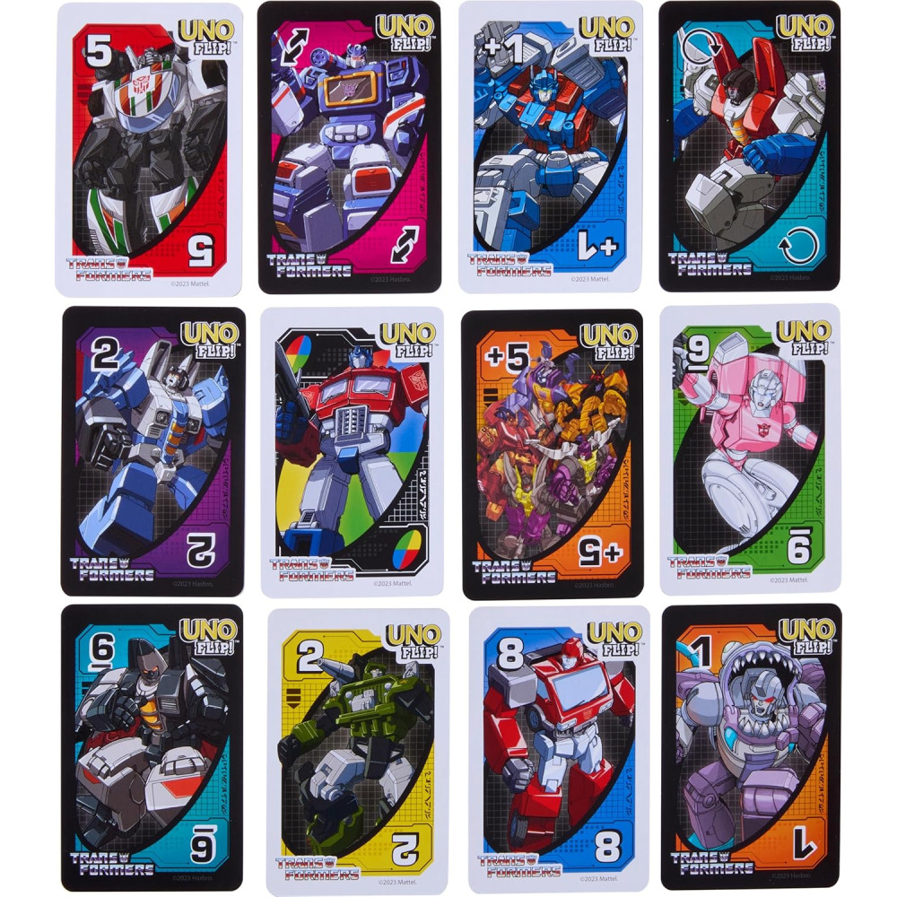 UNO Flip Transformers Jeu de Cartes Famille & Enfants