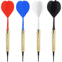 Accmor 12 Fléchettes Soft Tip + 100 Embouts de Rechange Noir