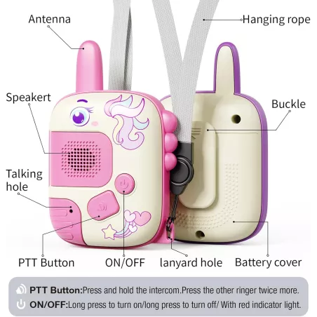 Walkie-Talkies Licorne pour Filles : Le Cadeau dAnniversaire Magique (3-10 Ans) et Aventures en Plein Air !
