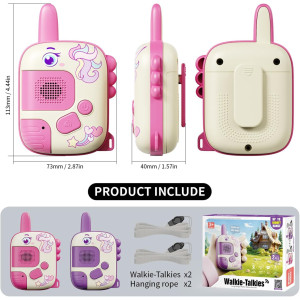 Walkie Talkies Licorne 2 Pack - Cadeau Anniversaire Filles