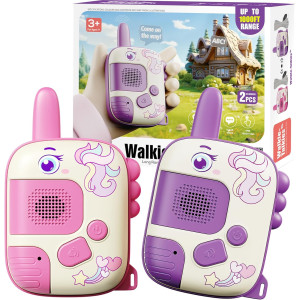 Unicorn Walkie Talkies for Girls - Birthday & Christmas Gift 2 Pack