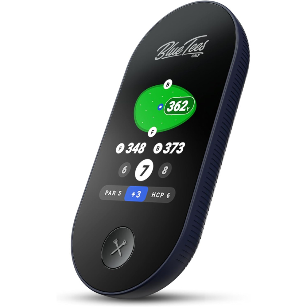 Blue Tees Golf Ringer: Magnetic GPS Range Finder & Touch Screen Display