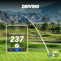 Blue Tees Golf Ringer: Magnetic GPS Range Finder & Touch Screen Display