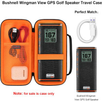 Elonbo Carrying Case for Bushnell Wingman View GPS Golf Speaker - Black