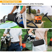 Elonbo Carrying Case for Bushnell Wingman View GPS Golf Speaker - Black
