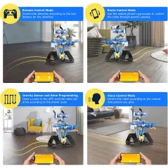 Robot STEM Programmable avec App & Télécommande - Kit de Construction Éducatif 8-16 ans - Apprends en Tamusant !