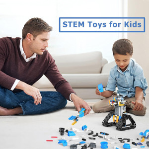 STEM Robot Toys for Kids 8-16 | Programmable Building Block Kit