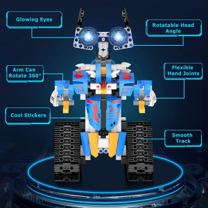 STEM Robot Toys for Kids 8-16 | Programmable Building Block Kit