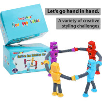4-Pack Suction Cup Robot Toys for Kids 3-7 | Sensory Autism Toys