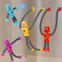 4-Pack Suction Cup Robot Toys for Kids 3-7 | Sensory Autism Toys