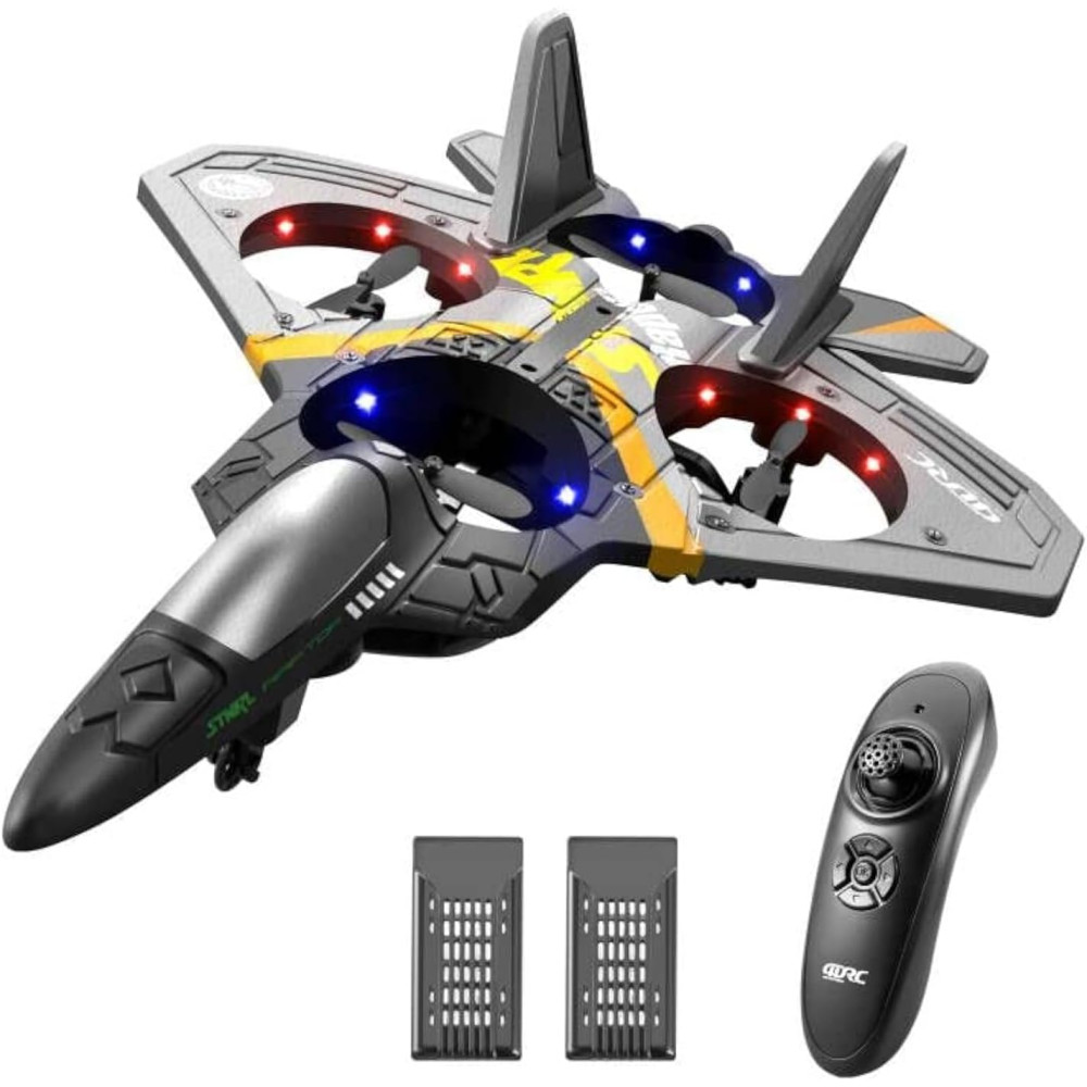 4DRC V17 Foam RC Airplane Toy for Kids & Adults – Stunt Jet with Light