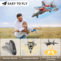 4DRC V17 Foam RC Airplane Toy for Kids & Adults – Stunt Jet with Light