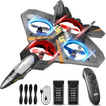4DRC V17 Foam RC Airplane Toy for Kids & Adults – Stunt Jet with Light