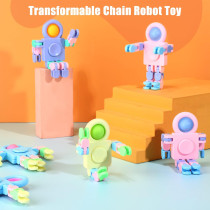 Hanaive 24 Pcs Robot Fidget Spinners DIY Stress Relief Sensory Toys
